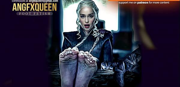  Emilia Clarke Daenerys Targaryen feet soles toes